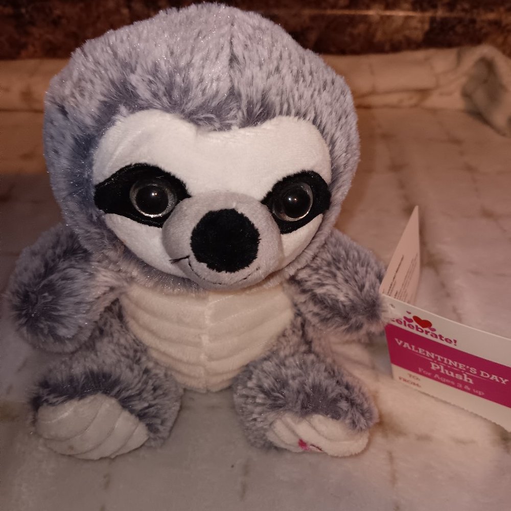 Sloth Plus Heart Stuffed Animal